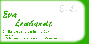 eva lenhardt business card